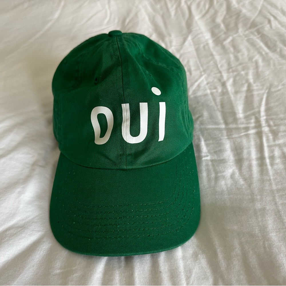Clare V Green 'Oui' Baseball Hat